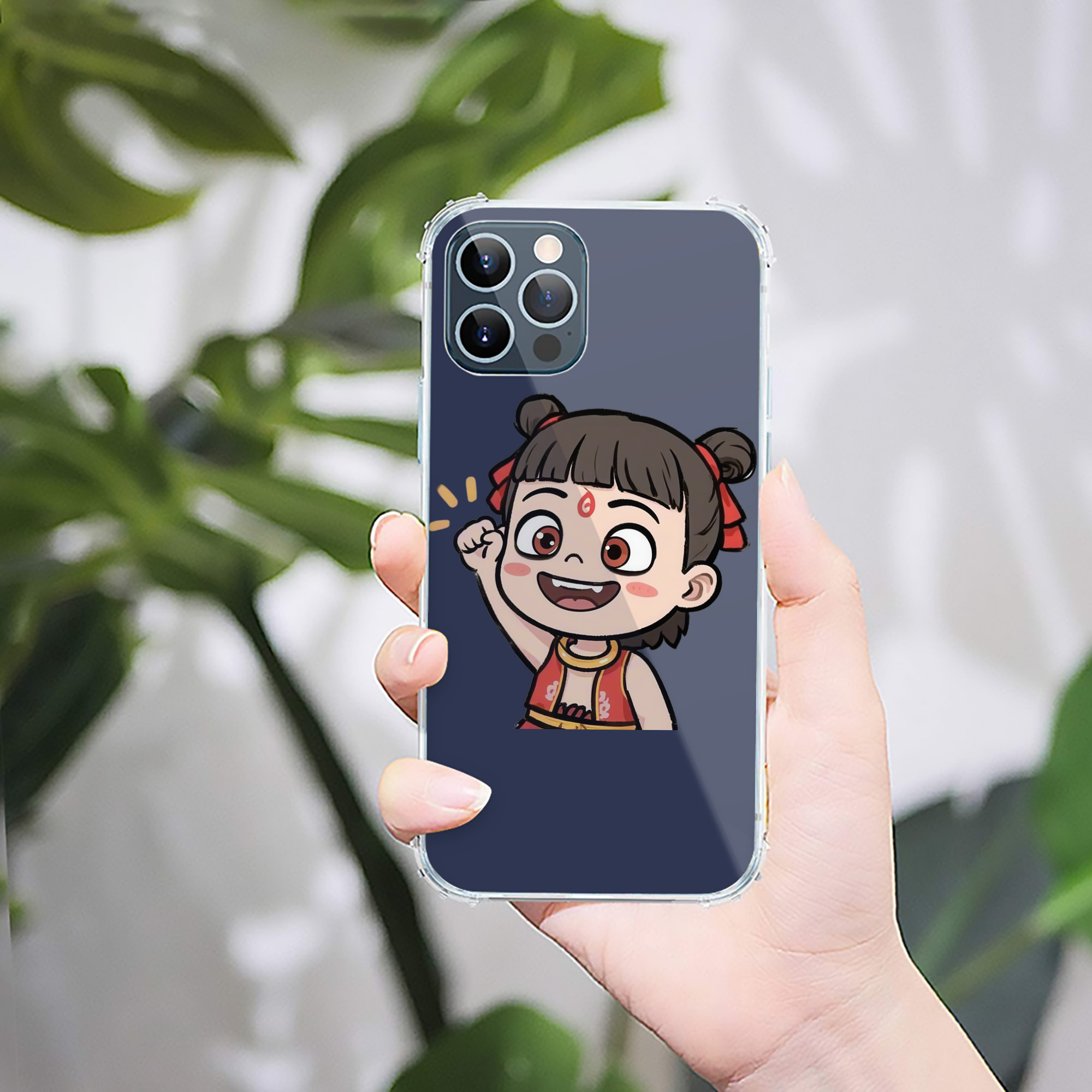 （画像用） Ne Zha 2 ナタ 魔童の大暴れ 【iPhone 12シリーズ対応】透明スマホケース（クリアソフトケース）